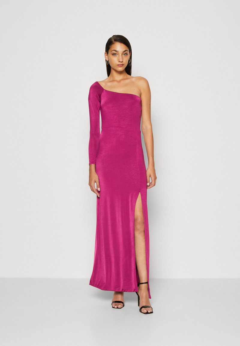 WAL G. ARRABELLA ONE SLEEVE MAXI - Φόρεμα από ζέρσεϊ - magenta