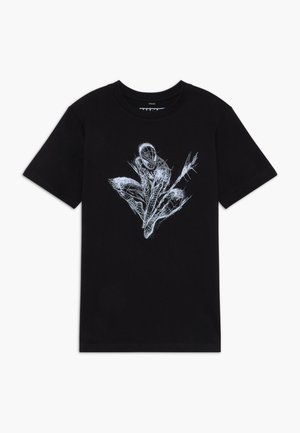 KIDS SPIDERMAN SCRATCHED - T-shirt print - black