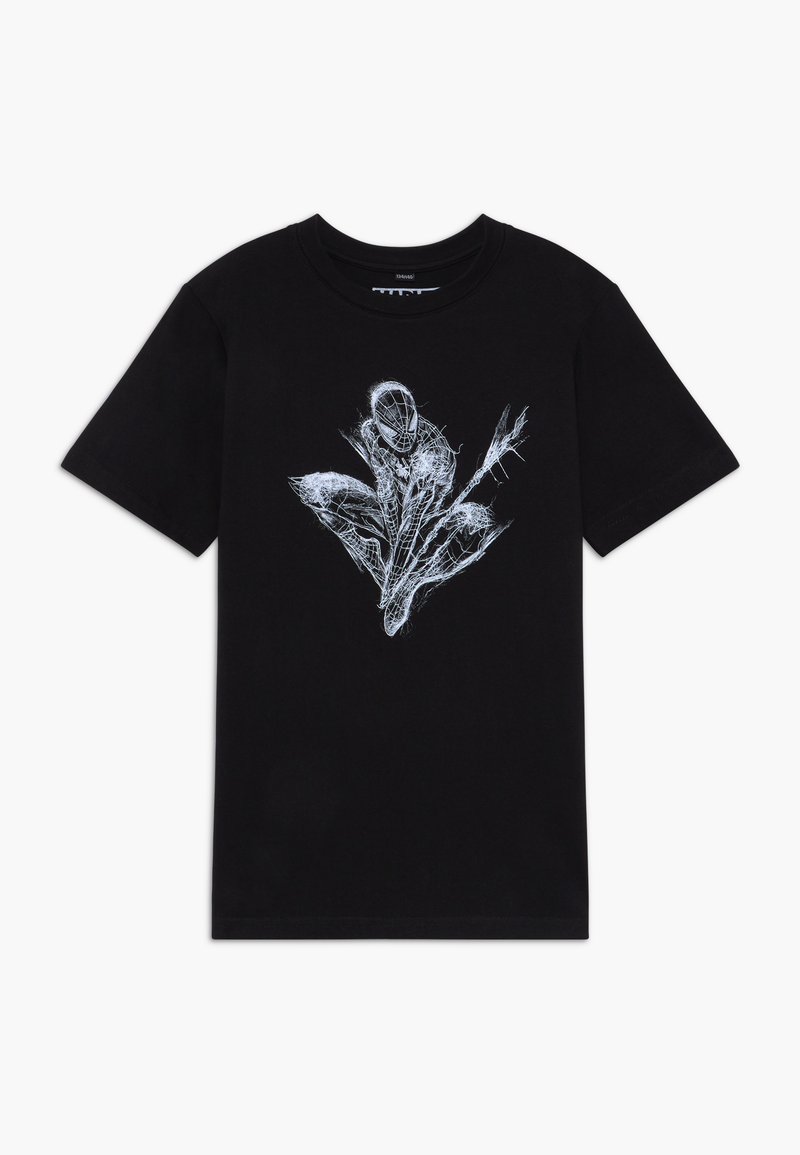 Mister Tee KIDS SPIDERMAN SCRATCHED - T-shirt print - black/zwart ...