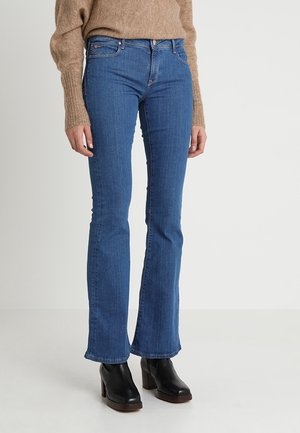 Flared Jeans - dark-blue denim