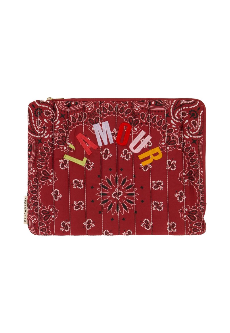 My Jewellery BURGUNDY WITH BANDANA  - Laptoptas - red