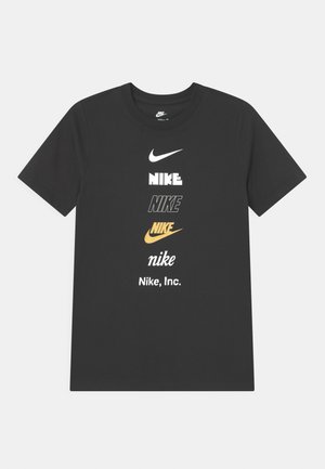 TEE LOGO REPEAT UNISEX - T-shirt imprimé - black