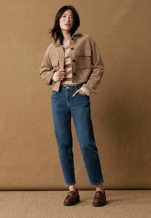 PETITE - Jean Mom - inky blue
