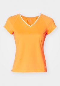 ACE V NECK - Sports T-shirt - shocking orange