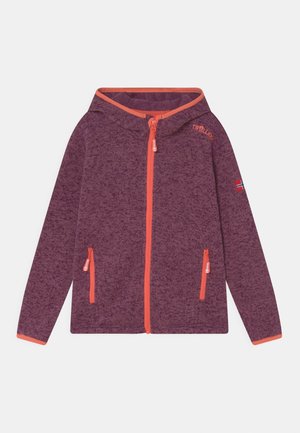 GIRLS JONDALEN - Fleece jacket - mulberry/peach