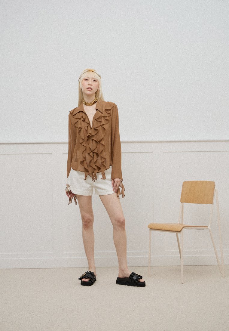 Versace Jeans Couture Overhemdblouse lichtbruin