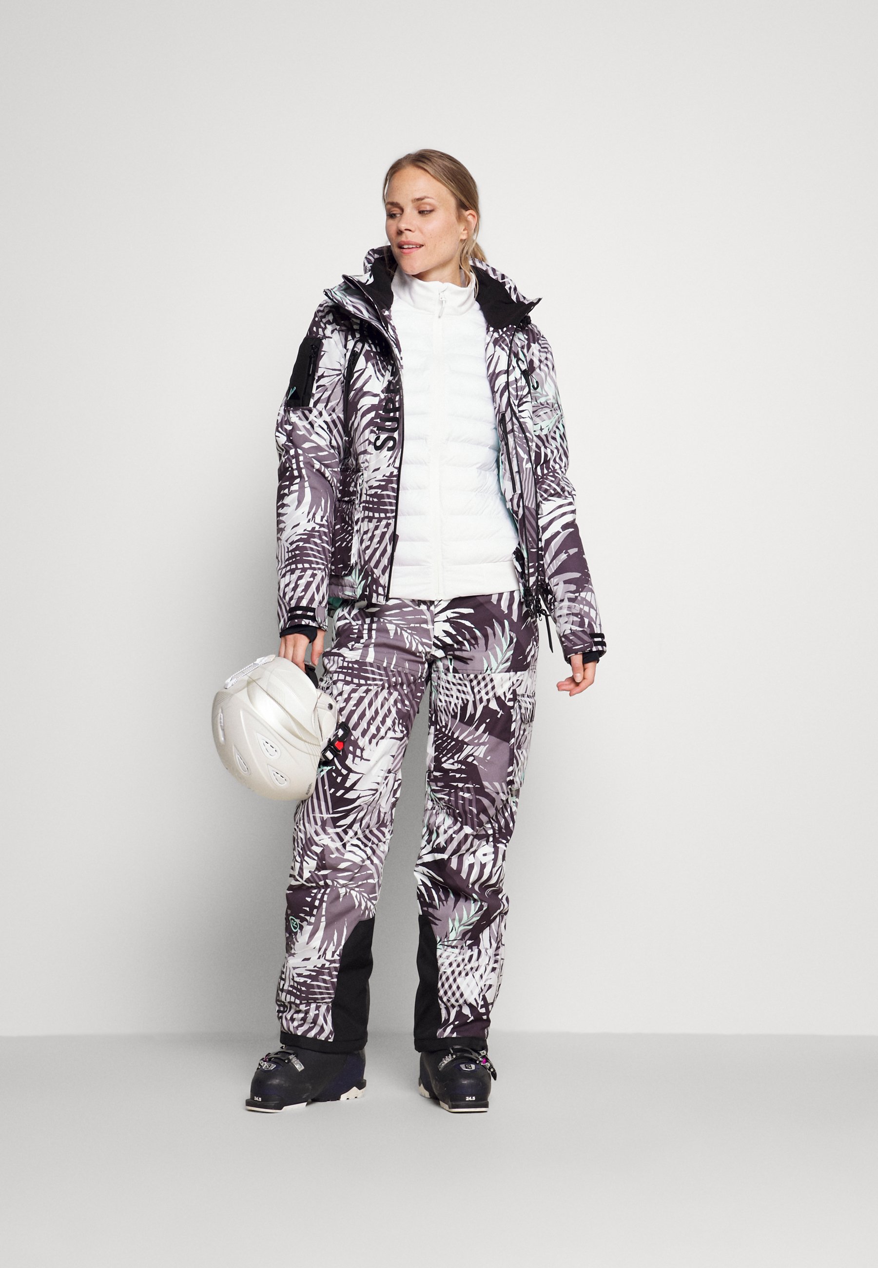 Superdry MOTION HYBRID MID LAYER - Giacca da sci - optic/bianco - Zalando.it