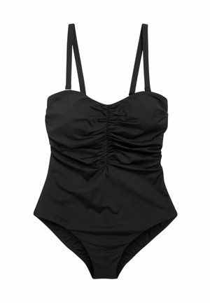 DD WIRED BANDEAU TUMMY CONTROL - Costume da bagno - black