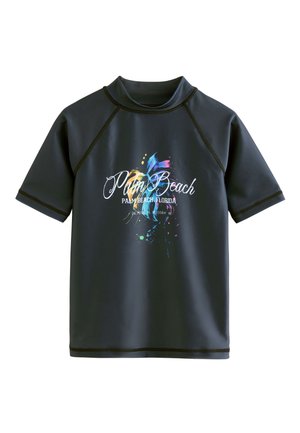 SHORT SLEEVE FIT - Majica za zaščito pred izpuščaji in odrgninami - black print