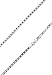 Sølv kæde halskæde med en oval led-design med en blank finish og en sikker lås. Glat tekstur med en ensartet bredde hele vejen igennem.