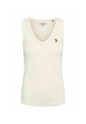 U.S. Polo Assn., UWCASANDRA TOP V-NECK - Top - cloud dancer