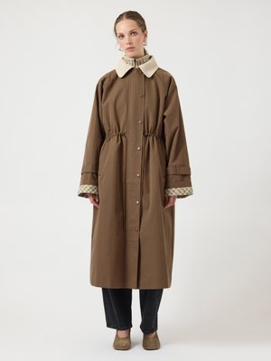 YASMALOMA COAT - Καμπαρντίνα - shitake/oatmilk