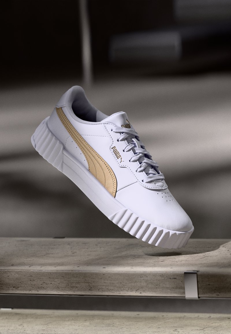 Puma - CARINA  - Trainers - white light sand gold, Enlarge