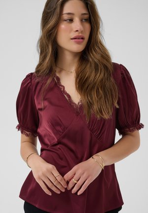Cream, CRALMINA - Blouse - zinfandel