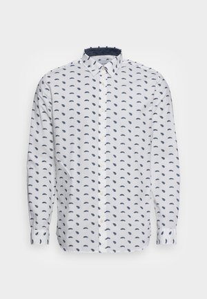 JJPLAIN MOTIVE SHIRT - Shirt - white/leaf