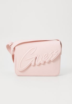 Guess CROSSBODY FLAP BAG UNISEX - Olkalaukku - ballet pink
