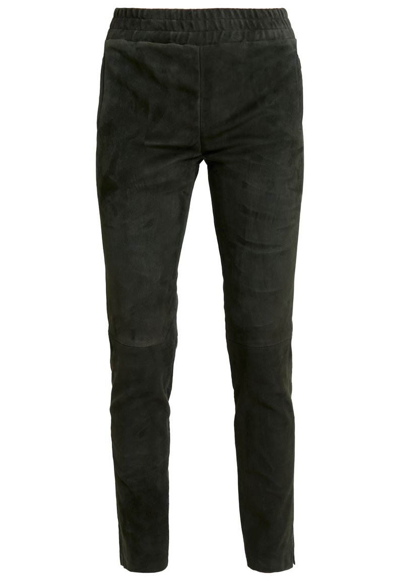 Oakwood Leren broek kaki