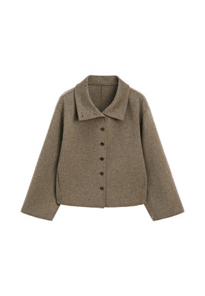 Massimo Dutti, Let jakke / Sommerjakker - mottled dark brown