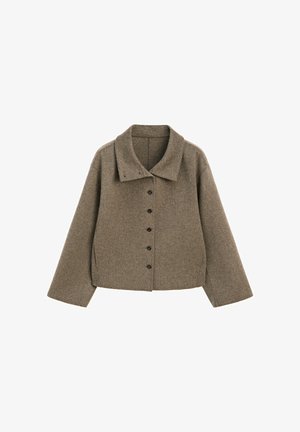 Massimo Dutti, Lichte jas - mottled dark brown