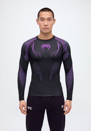 Venum, VENUM NO-GI 6.0  LONG SLEEVE RASHGUARD - Потник - black/purple