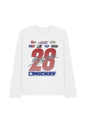 Disney, MICKEY MOUSE RACING LOGOS - Long sleeved top - white