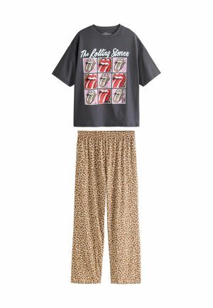 ROLLING STONES SHORT SLEEVE SET - Pyžamová súprava - grey animal