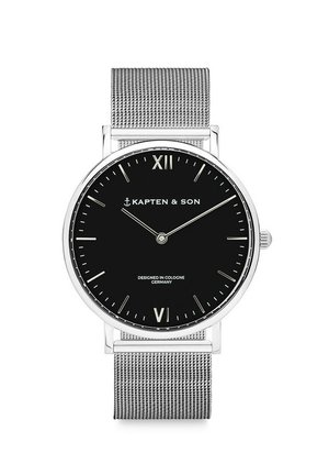 Kapten & Son CAMPUS SMALL - Uhr - silver coloured black