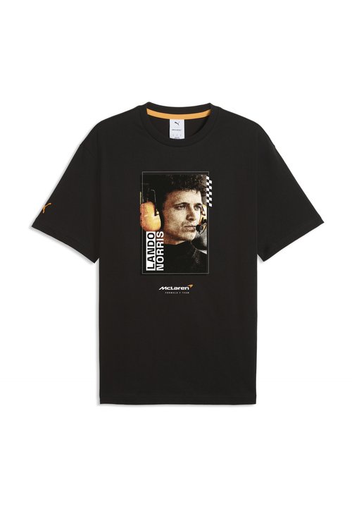PUMA Camisetas M/C de Casual de Hombre McLaren Racing Driver Tee Negro — foto 5