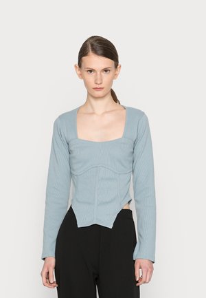 CORSET DETAIL AYSM MILKMAID  - Camisola de manga comprida - light blue