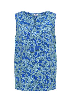 Cecil, BLUSENTOP MIT SPLIT NECK UND PRINT - Blouse - surf blue