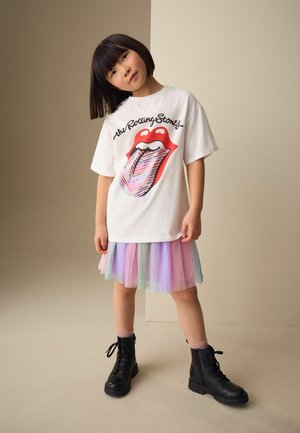 Next, REGULAR FIT - THE ROLLING STONES LICENSE BAND T-SHIRT . - Nyomott mintás póló - white sequin