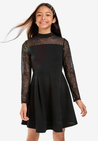 Lipsy GLITTER SKATER- REGULAR FIT - Koktélruha / Partiruha - black