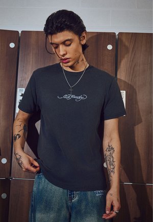 Ed Hardy DRAGON PANTHER GRAPHIC REGULAR - T-shirt con stampa - black