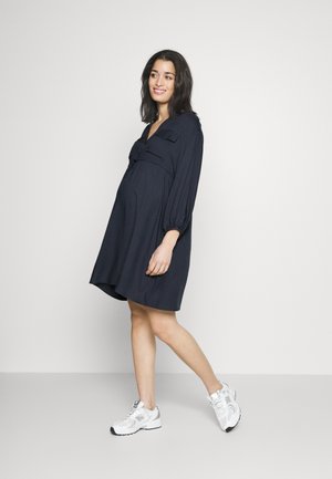 Vero Moda Maternity VMMHENNA SHORT DRESS  - Φόρεμα πουκάμισο - ombre blue