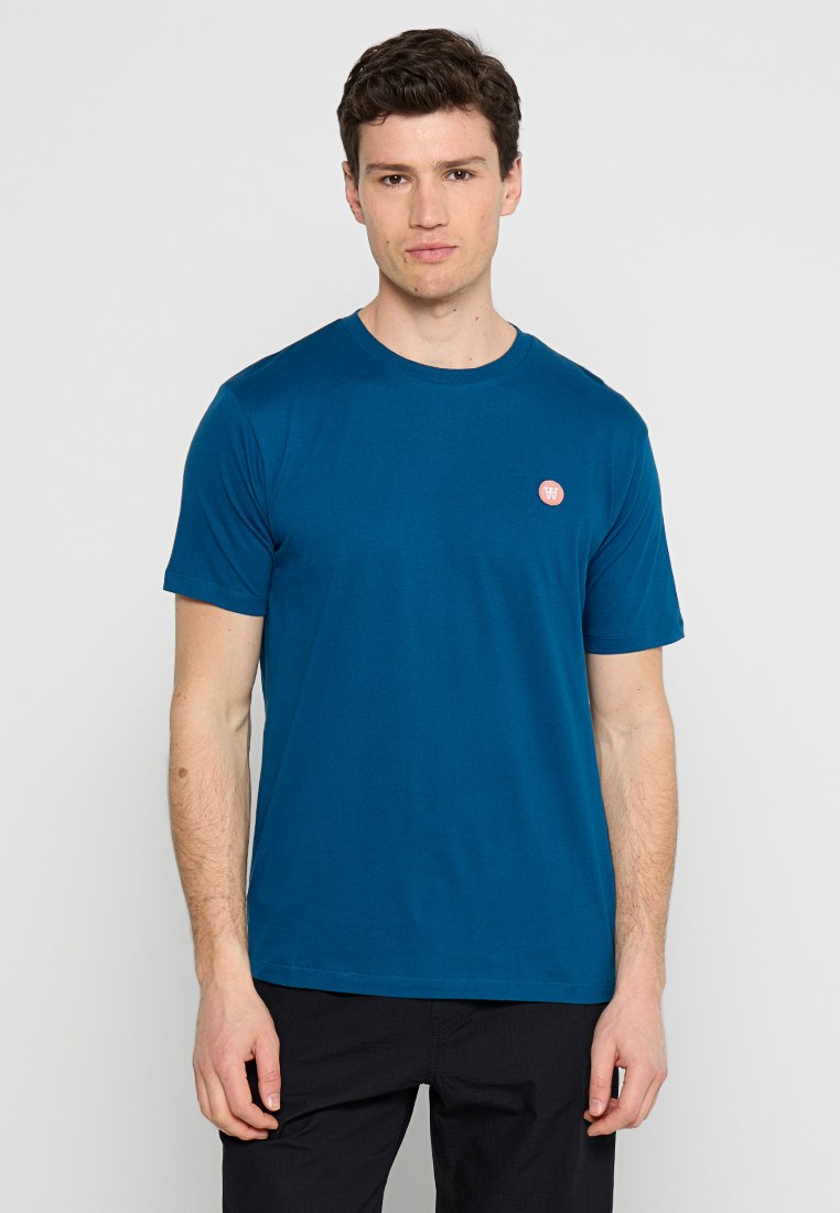 DOUBLE A BY W.W. T-shirt basic donkerblauw