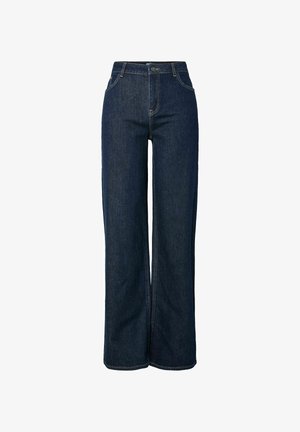Pieces, WIDE FIT JEANS PCSILKE MW - Wide Leg - dark blue denim