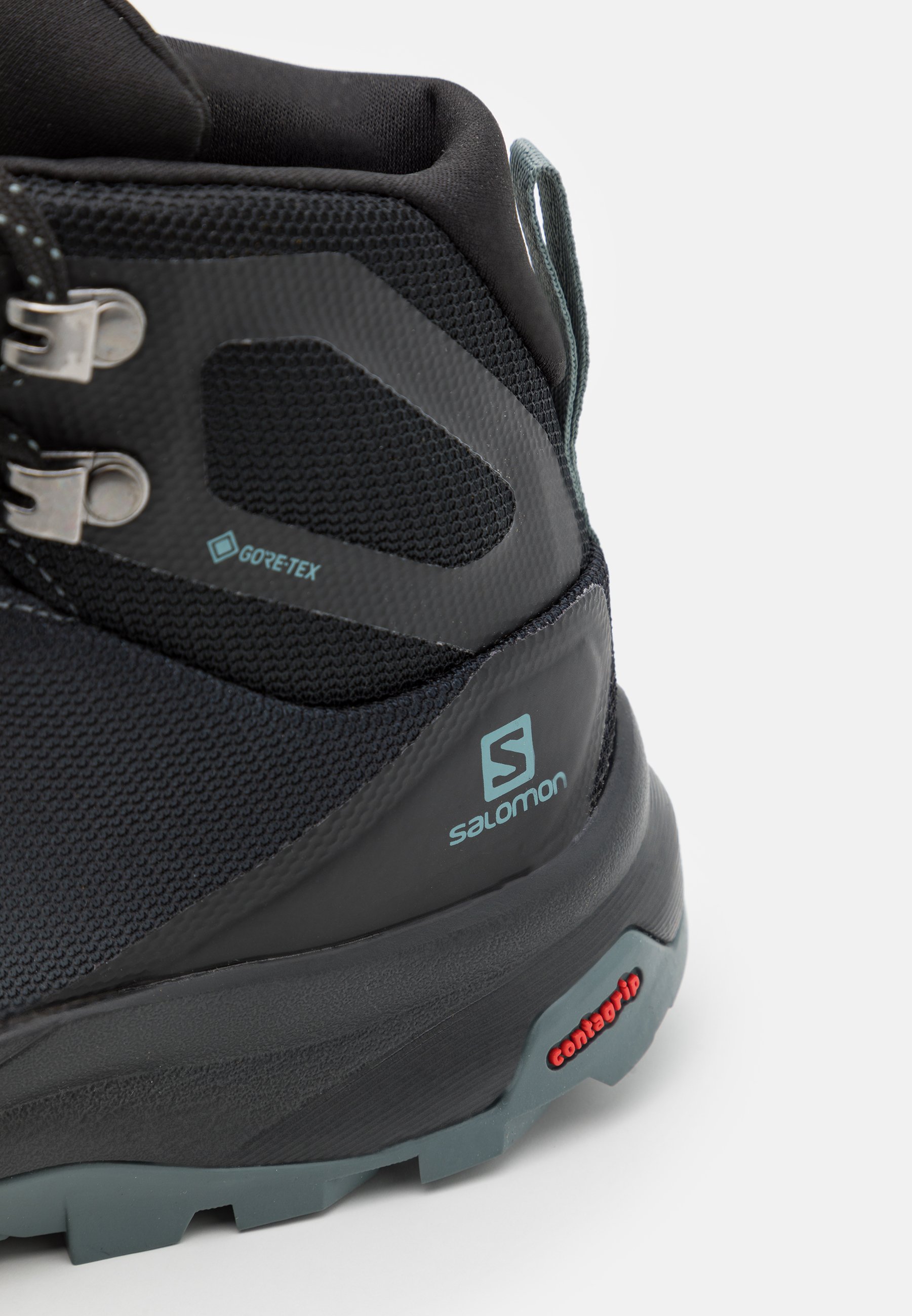 Salomon VAYA MID GTX - Zapatillas de senderismo - stormy  weather/black/trooper/negro - Zalando.es
