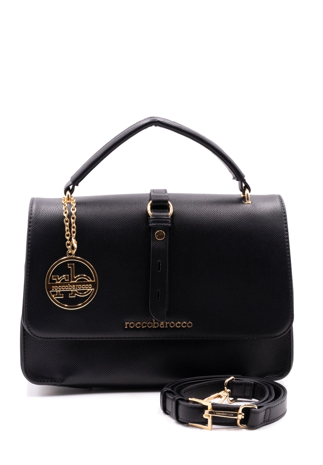 Roccobarocco Deva Borsa A Spalla Grande Nero - Acquista A Prezzi Outlet