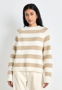 BOSS FEBISAN - Strickpullover - beige/off-white
