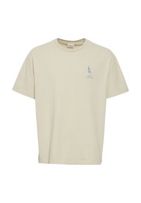 Solid SDISMAIL - Apdrukāts T-krekls - oatmeal