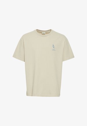 Solid SDISMAIL - Print T-shirt - oatmeal