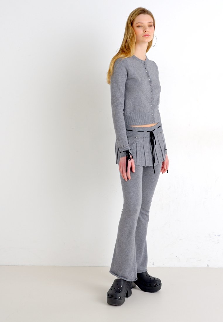 パンツ Jaded London Grey Steel Pleated Skirt Shop Grey Steel Pleated Skirt | Jaded London | Clothing