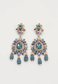 CHANDELIER BEAD DROP - Øredobber - gold-coloured/blue
