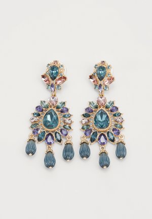 CHANDELIER BEAD DROP - Ohrringe - gold-coloured/blue
