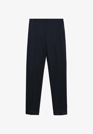 Mornarske hlače ravnog kroja, izrađene od tkanine. Imaju dva bočna džepa i čisti prednji dizajn bez vidljivih kopči.