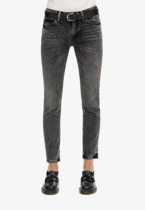 Superdry & Co, MID RISE SLIM - Slim fit jeans - echo black