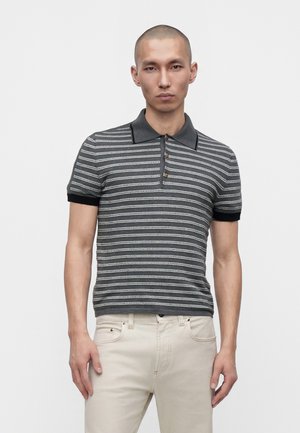 Versace GRECA STRIPES - Πόλο - medium grey