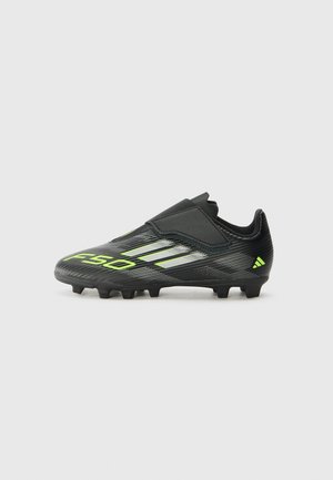 F50 CLUB UNISEX - Voetbalschoenen met kunststof noppen - core black/iron metal-coloured/lucid lemon