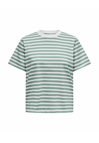 ONLY ONLLIVINA S/S STRIPE TEE JRS NOOS cloud dancer/black