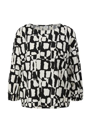 s.Oliver BLACK LABEL LOCKER GESCHNITTENE  MIT 3/4-ARM - Blouse - weiß